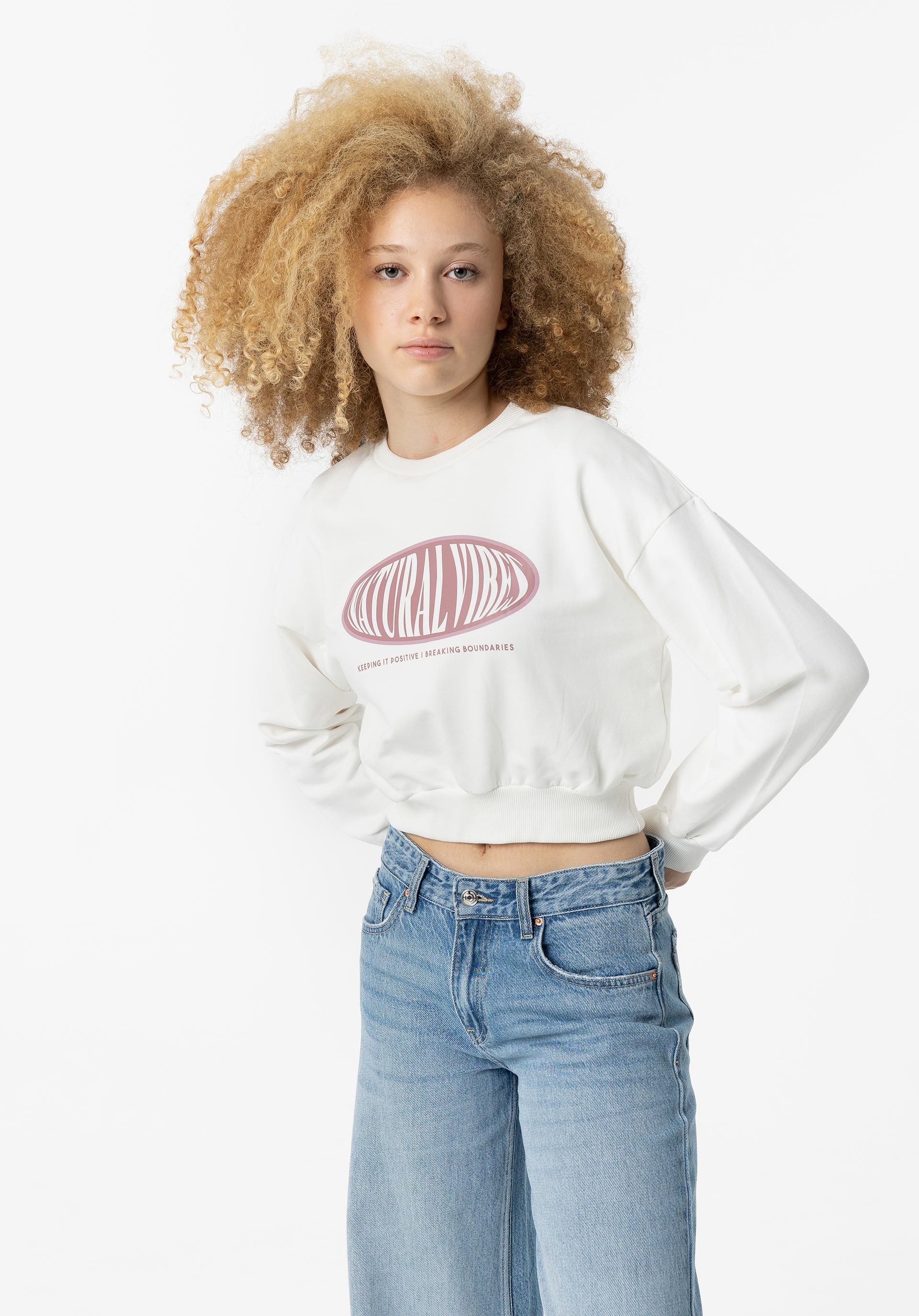 Sweatshirt com Estampado Frontal