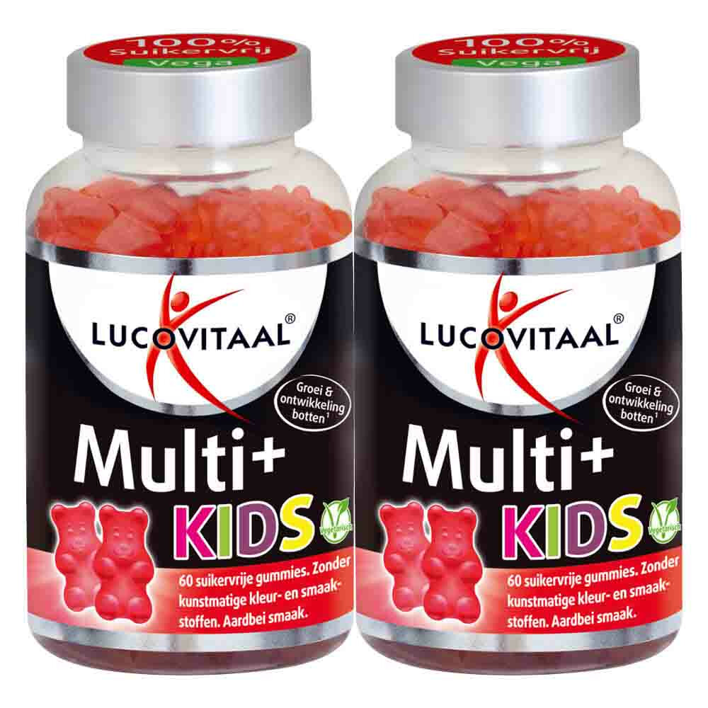 2x Lucovitaal Vitamine Gummies Multi+ Kids60 gummies