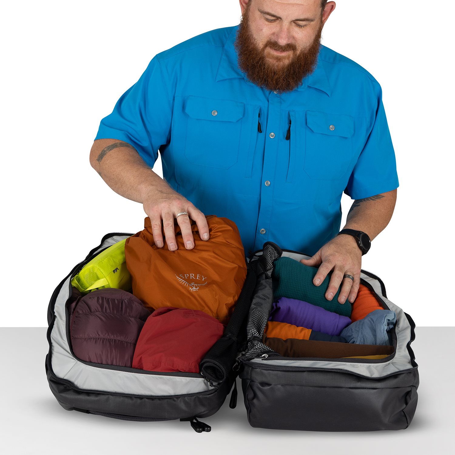 Osprey Transporter Squffel 70 blue flame-scoria blue