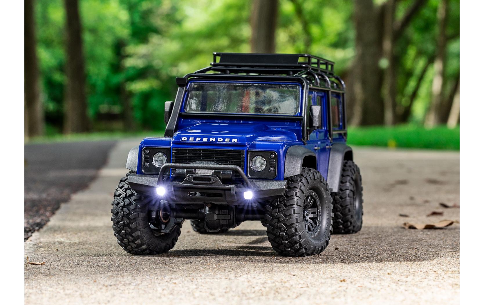 Scale Crawler TRX-4M Land Rover Defender Blau, RTR, 1:18<br>TRX-4 Performance im Mini-Format