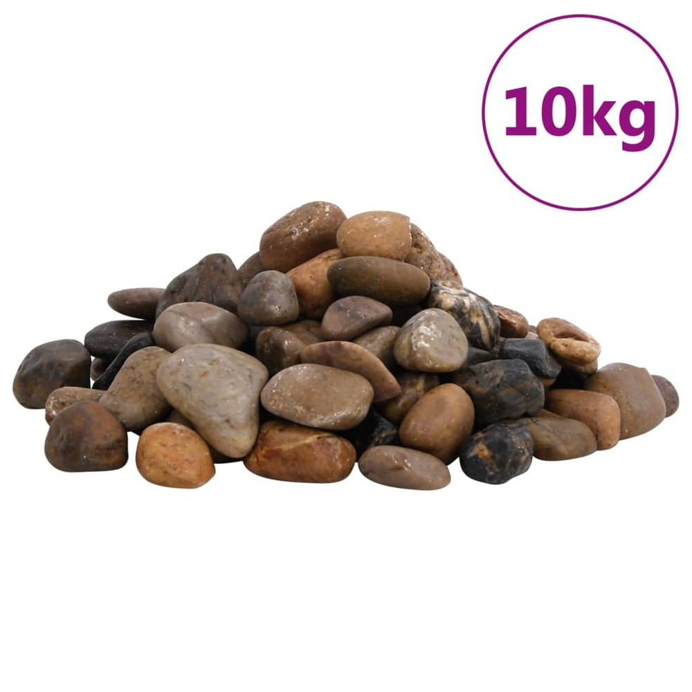 Galets polis 10 kg multicolores 2-5 cm