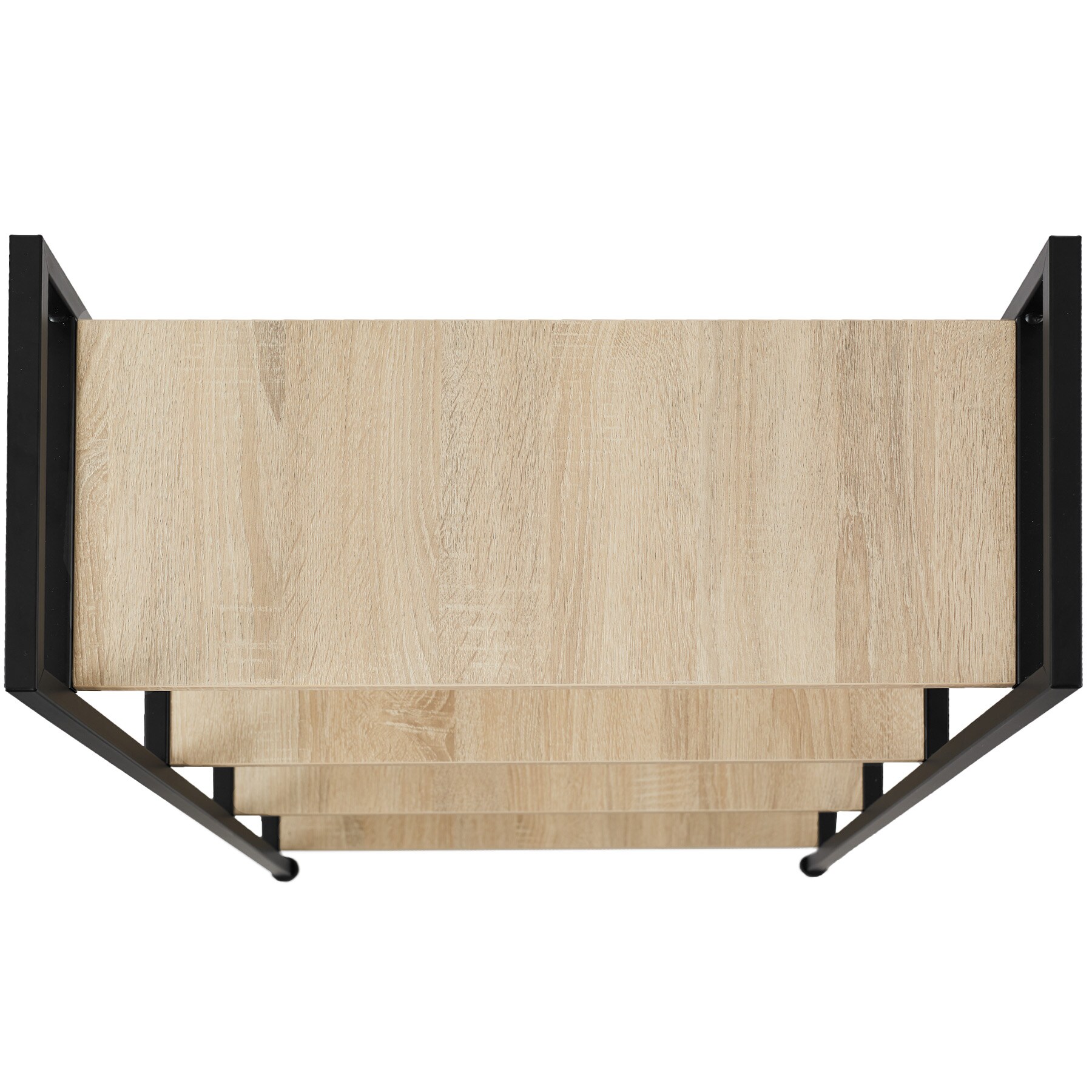 tectake® Regal, Industrial Style, mit 4 Ebenen, inklusive Kippschutz, 67,5 x 31,5 x 121,5 cm