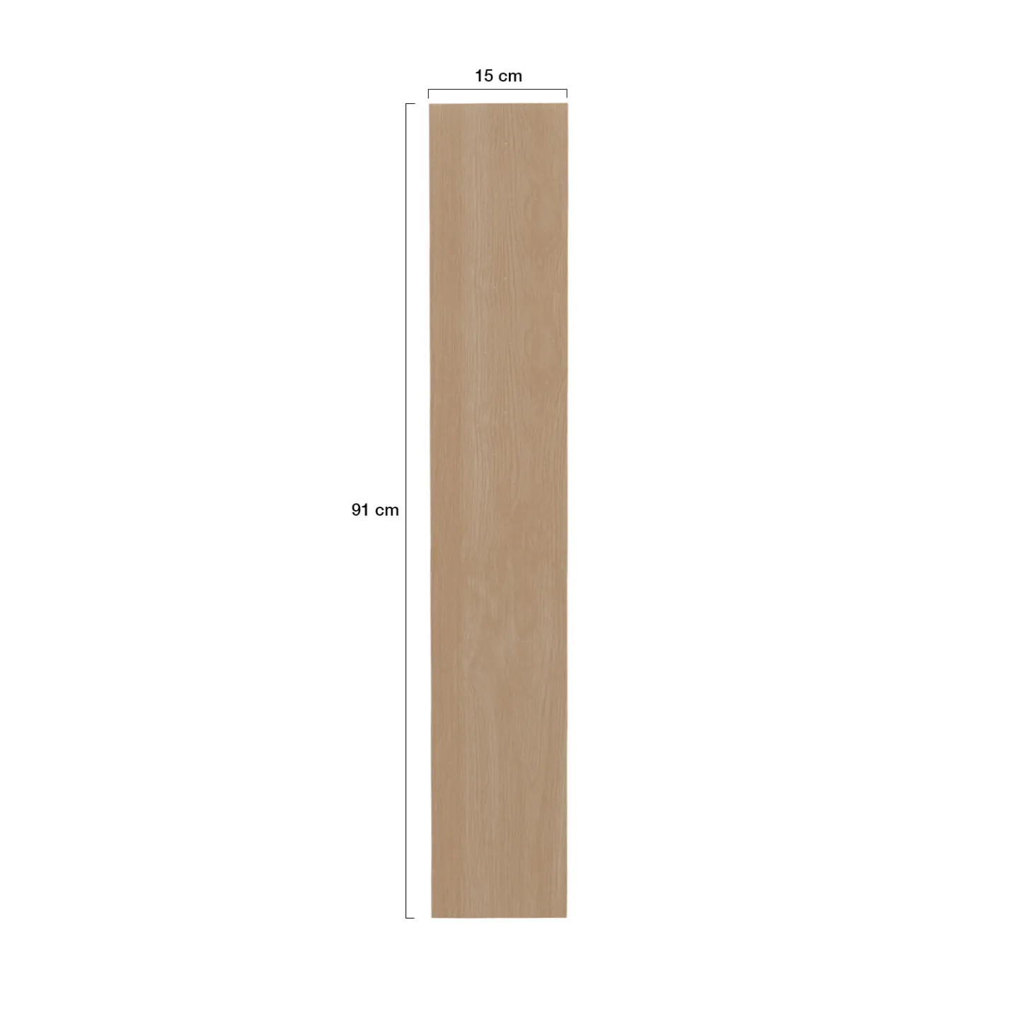 Lames PVC adhésives SOLEA 2,23m² bois façon chêne clair