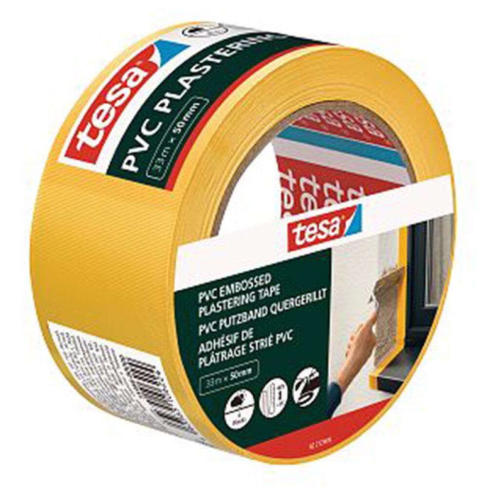 BYGGTAPE TESSA EMBOSSED PVC 50MMX33M