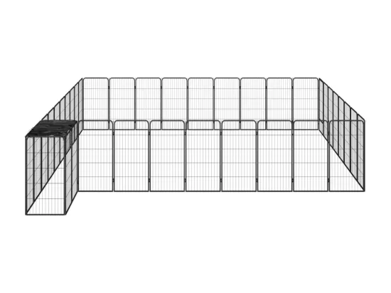 Parc pour chien 38 noire 500 x 450 x 100 cm 02_0043635