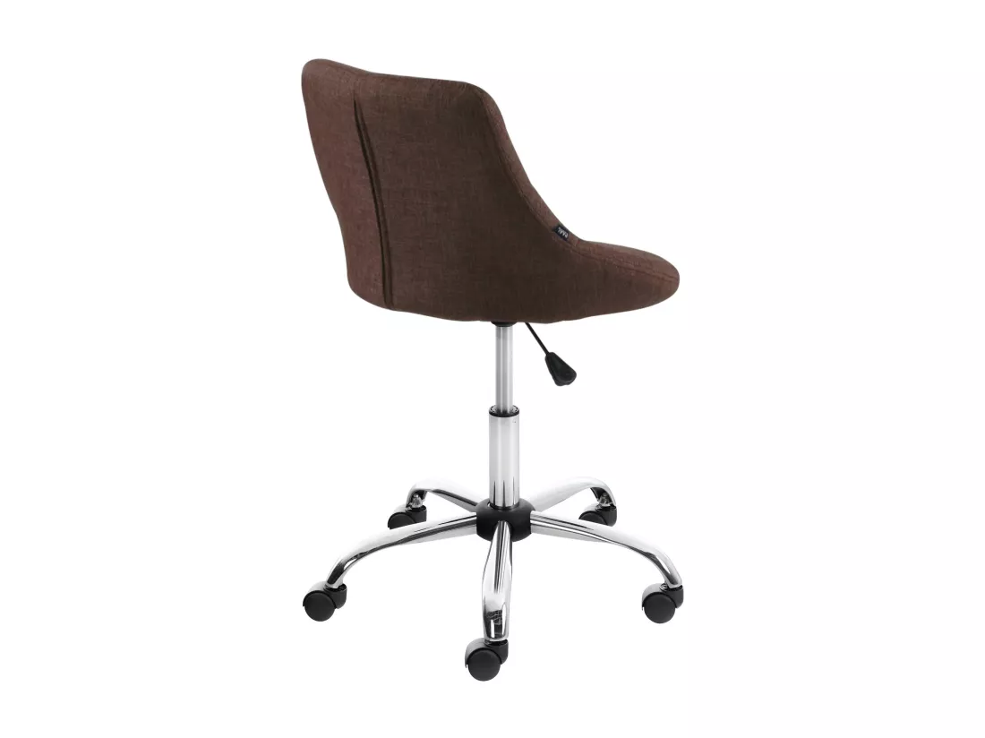 Tabouret de bureau - Tissu - Marron - Lazio