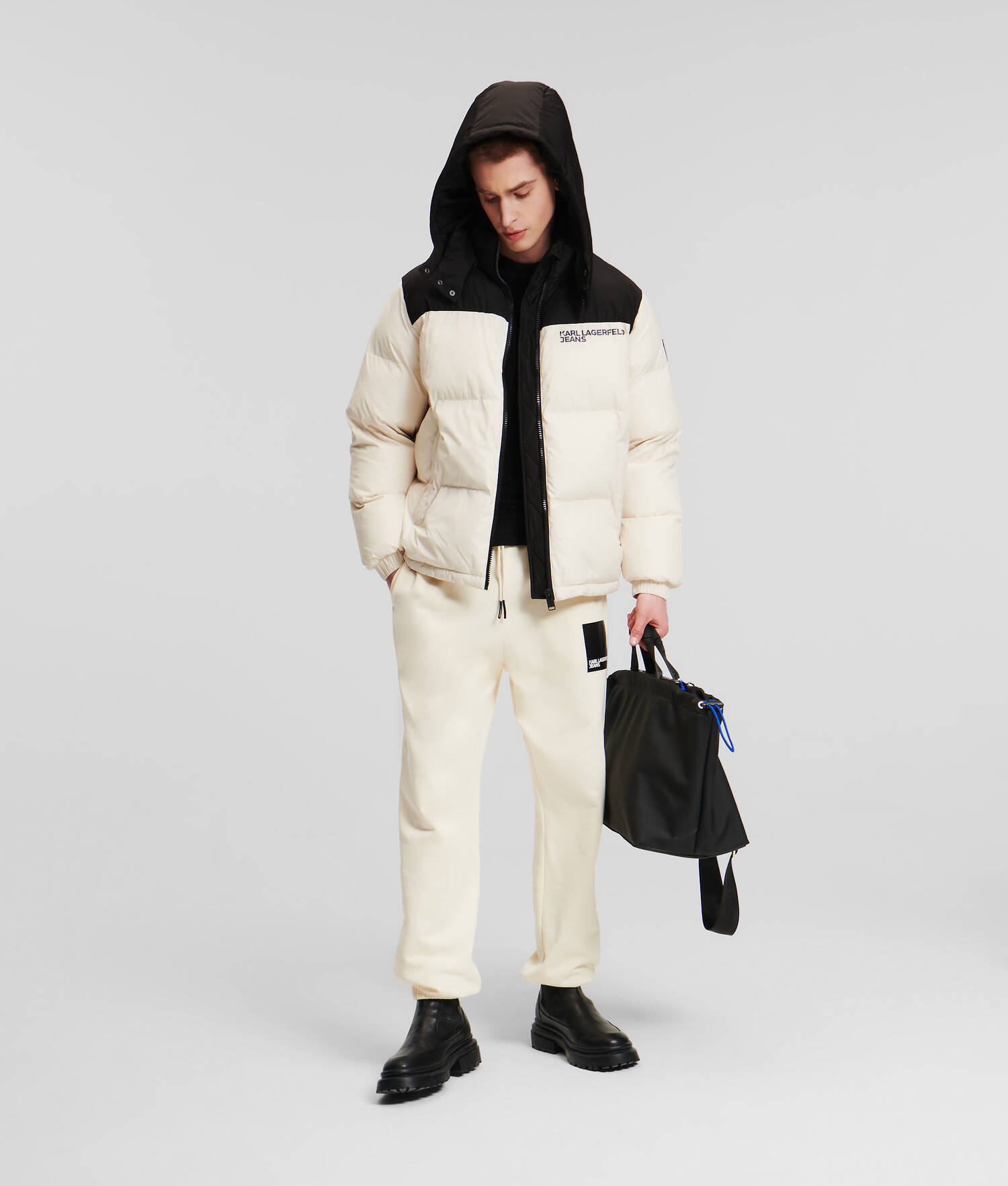 VESTE MATELASSÉE AVEC IMPRIMÉ COLOR BLOC KLJ