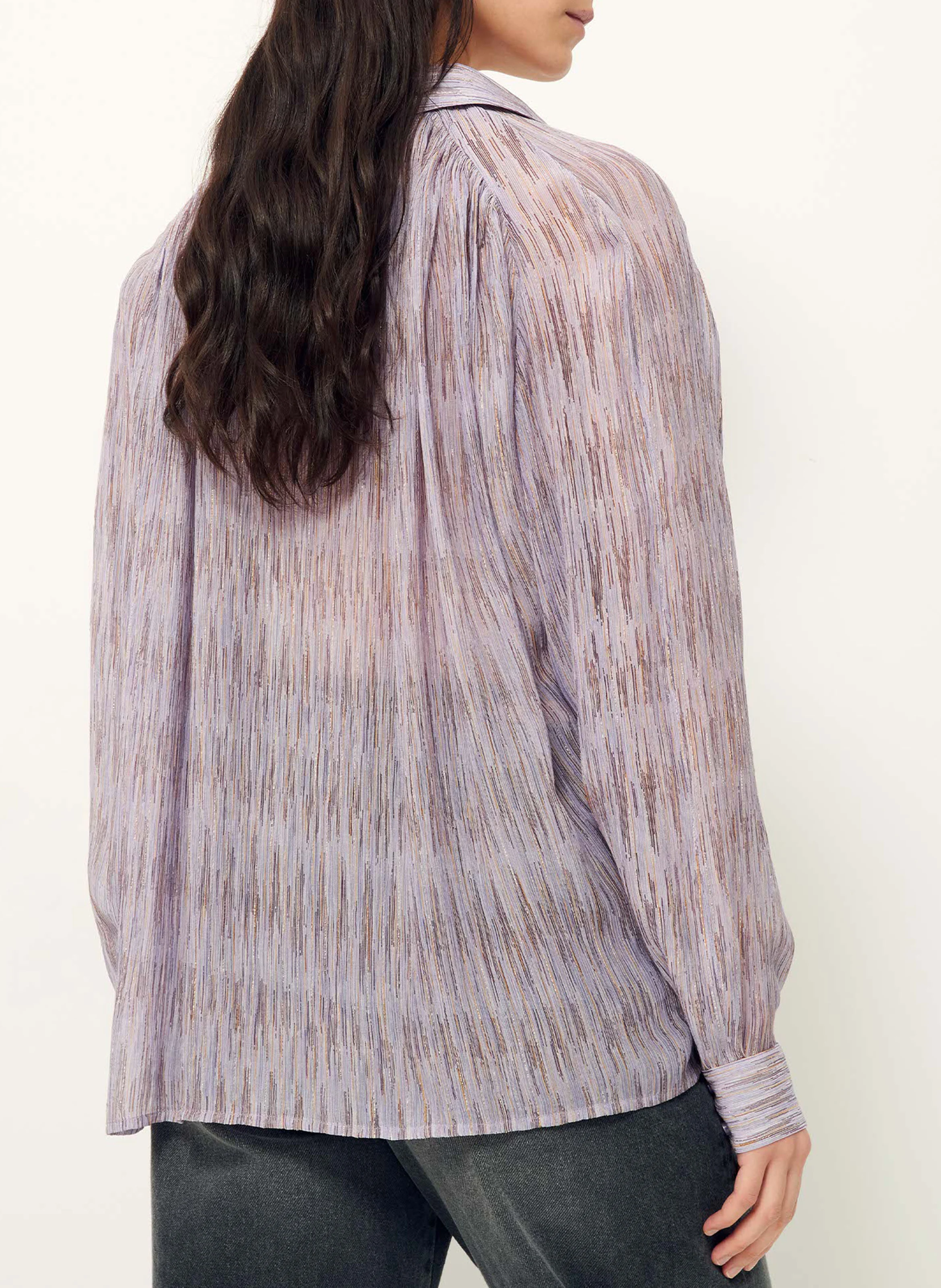 STAEL - Chemise col classique ample| Violet