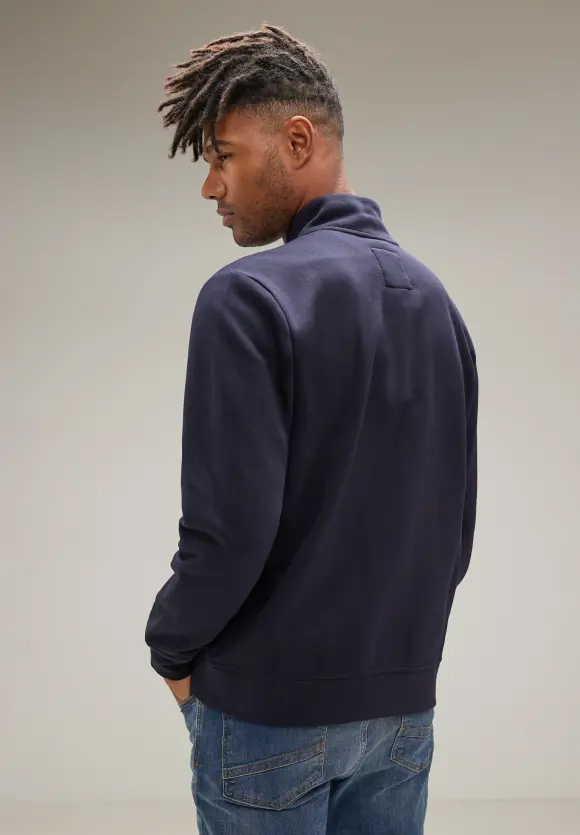 Sweatjacke mit Zipper - nightshadow blue