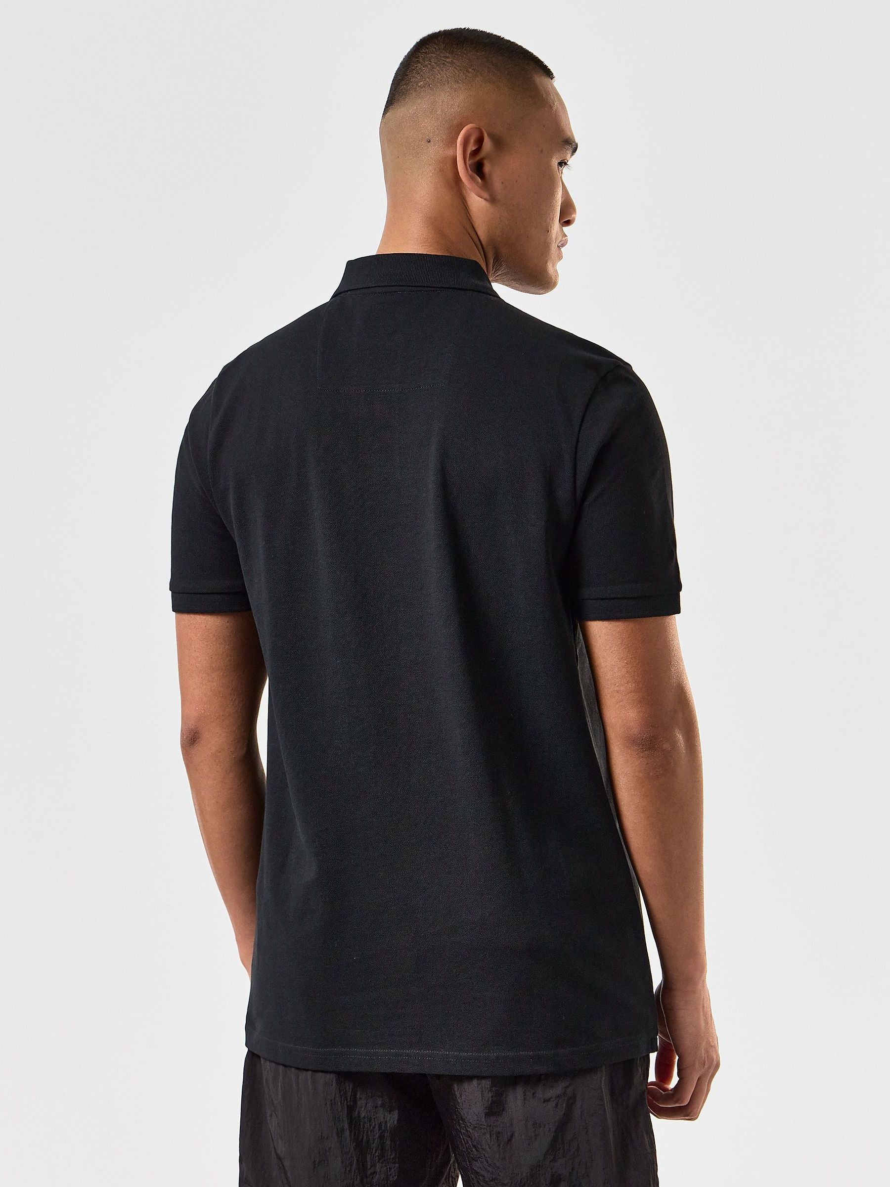 Zwart - Weekend Offender Caneiros poloshirt met logo