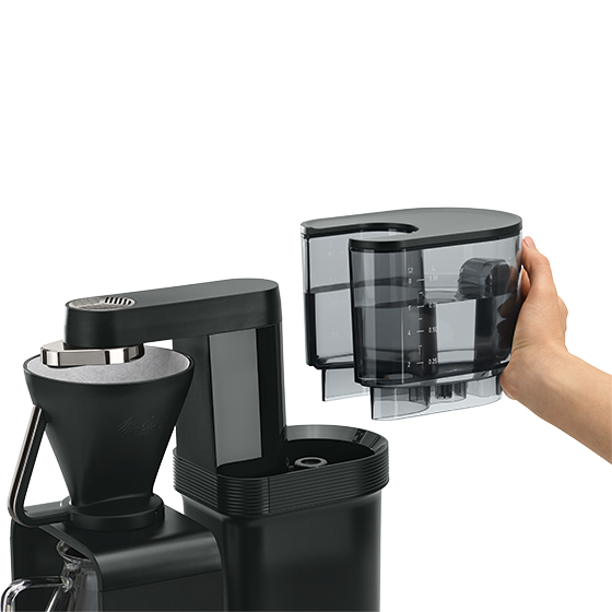 epour®|Filterkaffeemaschine Schwarz-Chrom