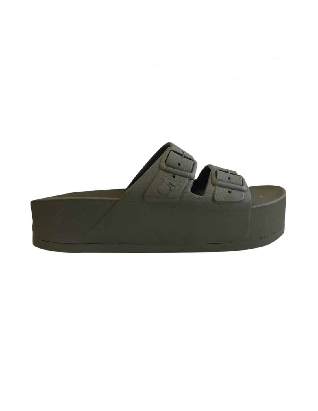 cacatoes Claquettes Compensées femme Caipirinha Women Dark Kaki
