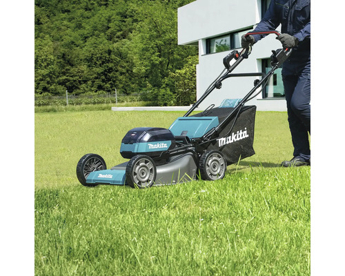 Makita XGT® LM002GPSK5 40V accu grasmaaier, inclusief 2 accu's (5,0 Ah) en lader (Power Source Kit 1911V6-0), snijbreedte 53 cm