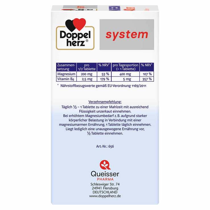 Doppelherz system Magnesium 400 Depot Tabletten, 60 St