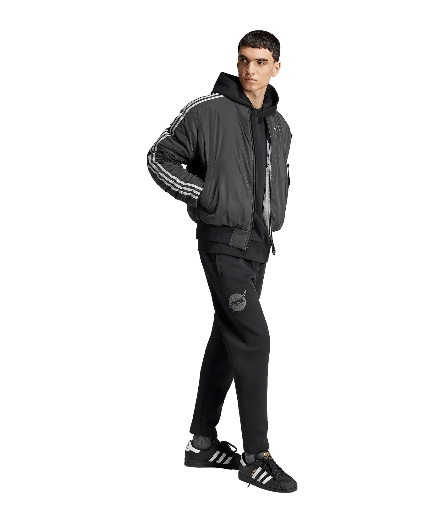 adidas Juventus Turin NASA Trainingsjacke Schwarz