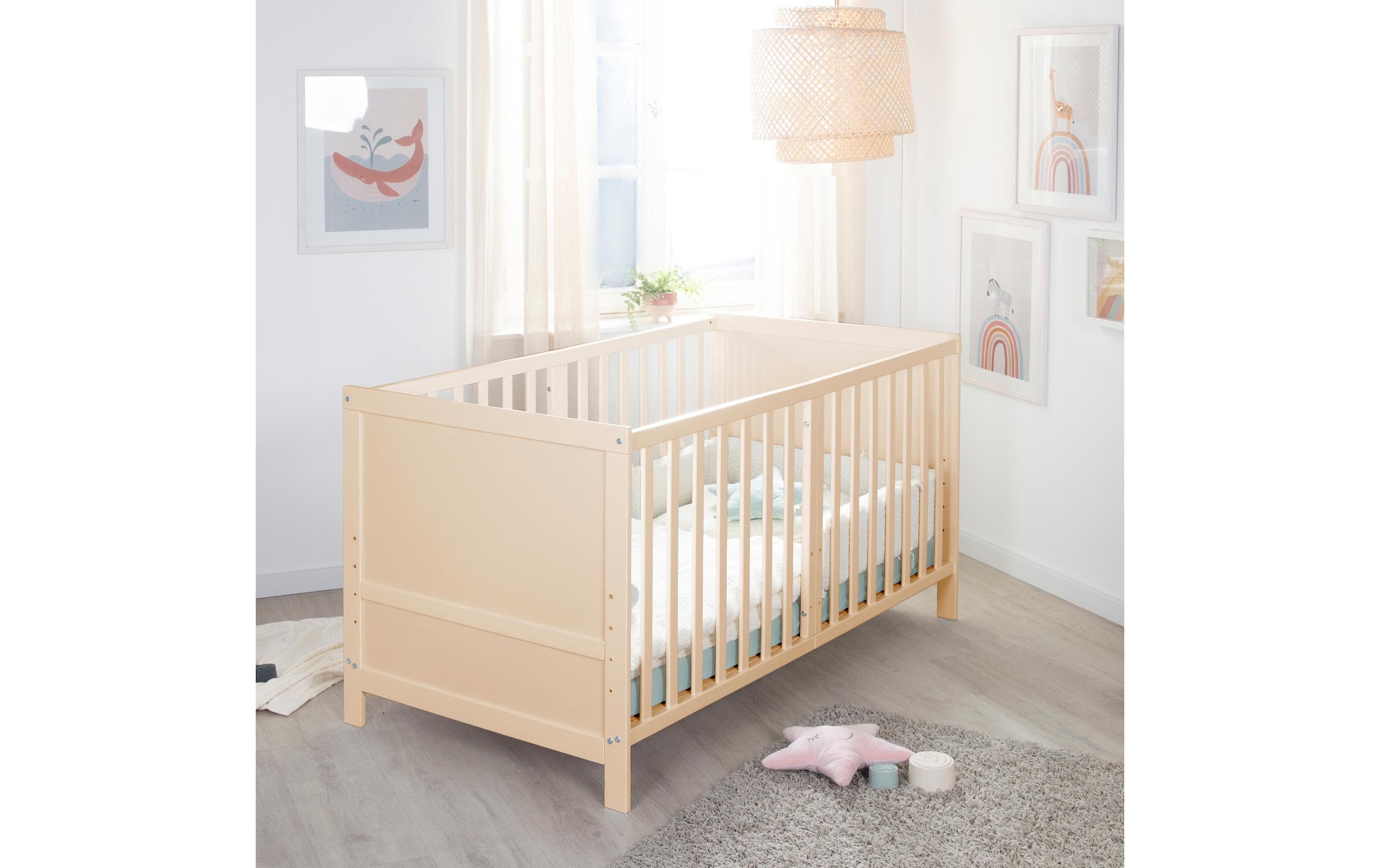 roba® Kinderbett »Kombi Easy Sleep Natur, 70 x 140 cm« 1 Stk. tlg.