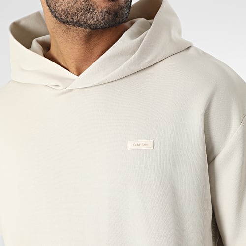 Sweat Capuche Logo Tape Comfort 1100 Beige