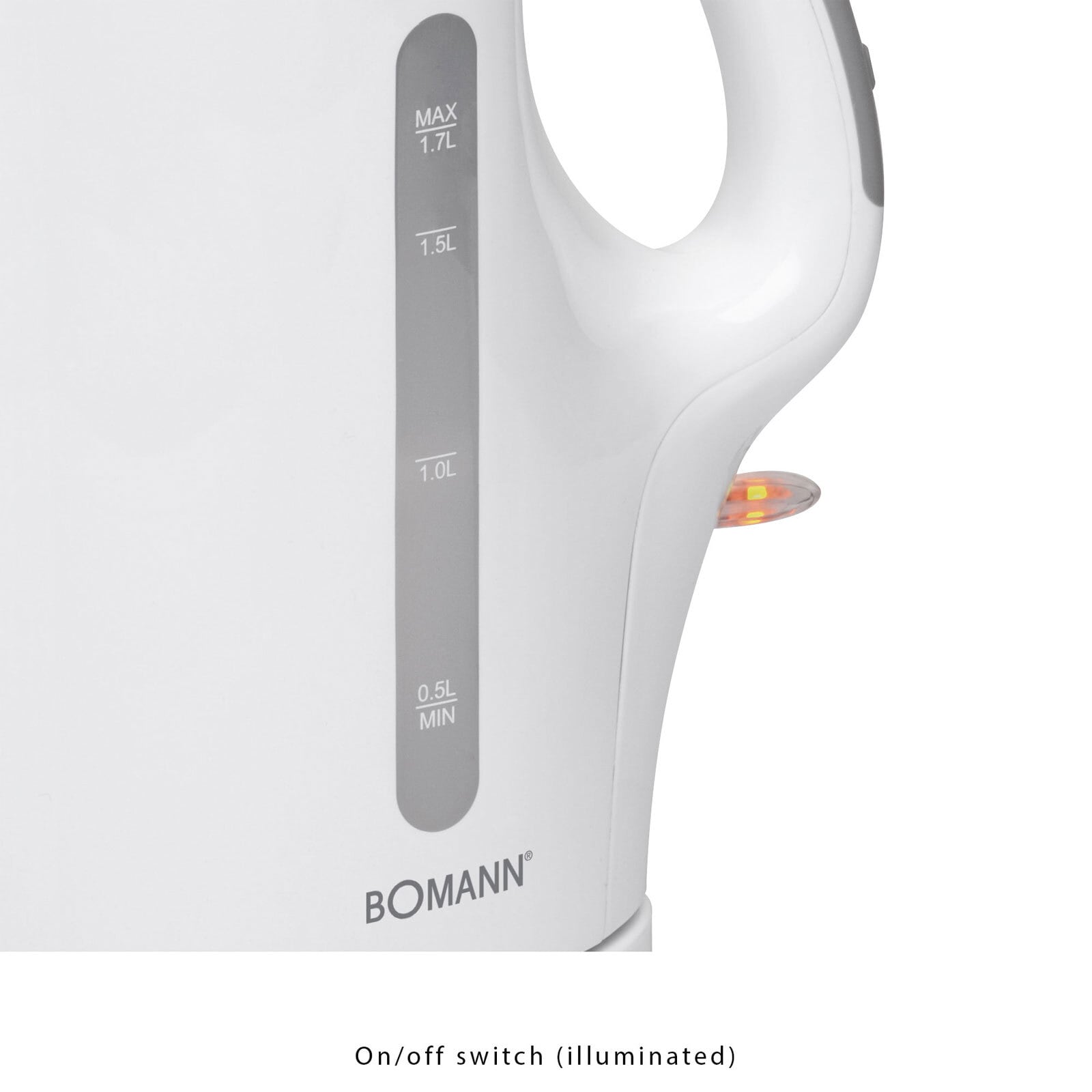 BOMANN Wasserkocher WK 5011 CB 1,7 Liter weiß