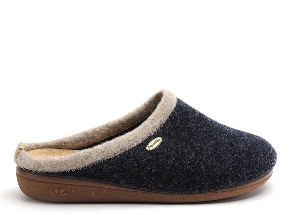 Semelflex chaussons homme pantoufle homme ourale bleu
