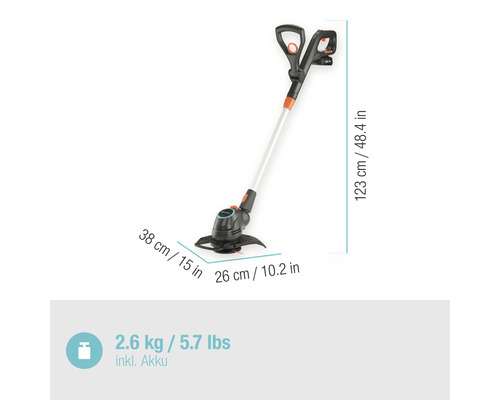 GARDENA ComfortCut 23/18V accu grastrimmer (Power for All) incl. accu en lader