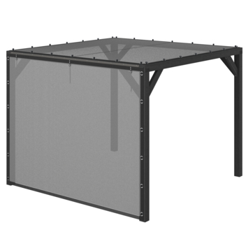 Pergola Silvano zwart inclusief zijdoek