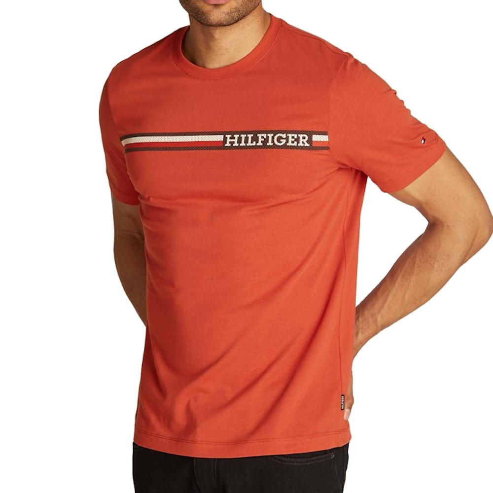 Tommy Hilfiger T-shirt Rouge Homme Tommy Hilfiger Chest