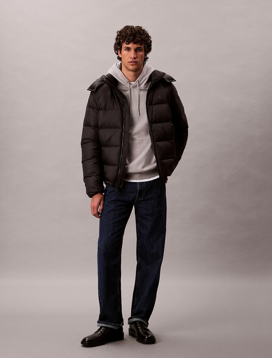 CALVIN KLEIN<br>Jaqueta de penas com capuz