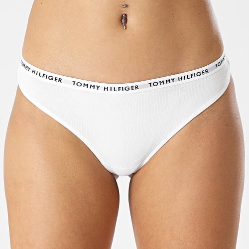 Lot De 3 String Femme 4558 Noir Blanc Rose