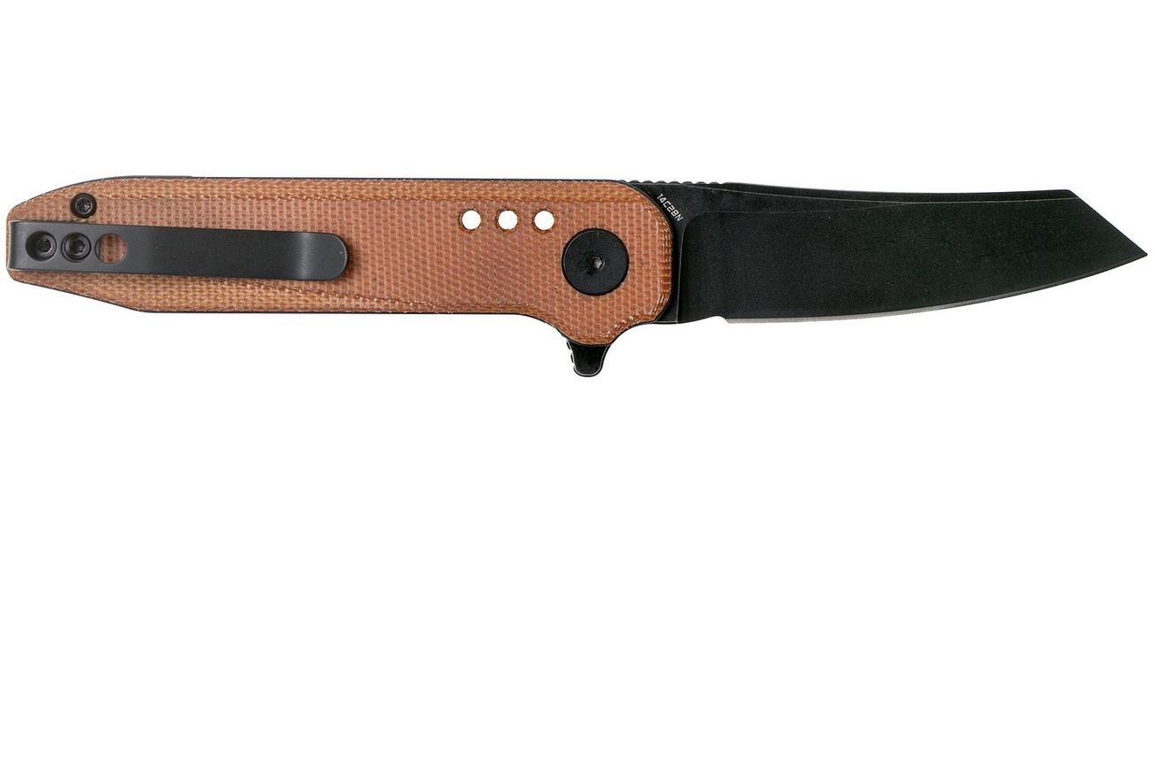 Bestech Syntax BG40F Natural Micarta, Black Stonewashed zakmes, Todd Knife & Tool design