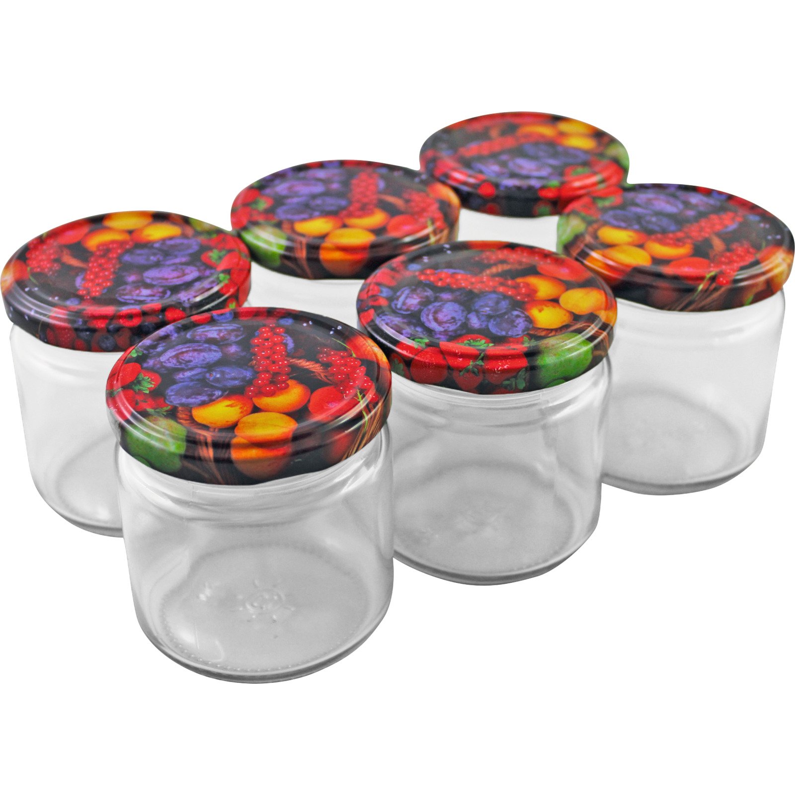 Einmachgläser 210 ml mit Deckel, 6 Stück