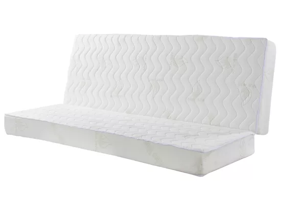 Matelas 130 x 190 cm clic-clac aloe vera ép.16cm - ALOHA de NATUREA