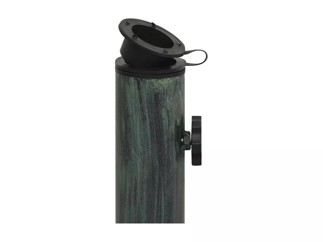 Socle de parasol Vert 44x44x31 cm Fonte
