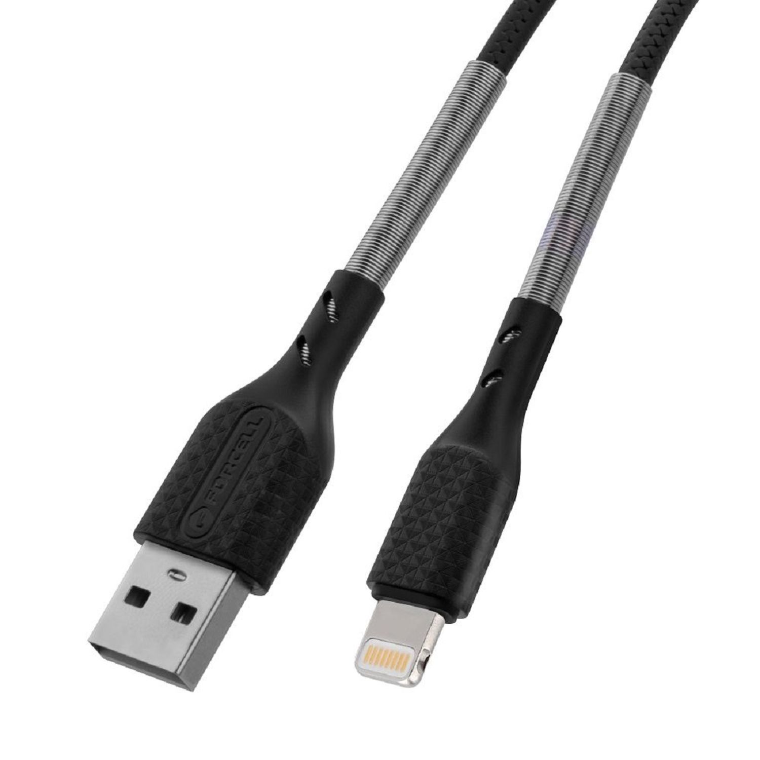 Carbon Ladekabel USB A zu iPhone-Anschluss 8-polig 2,4A CB