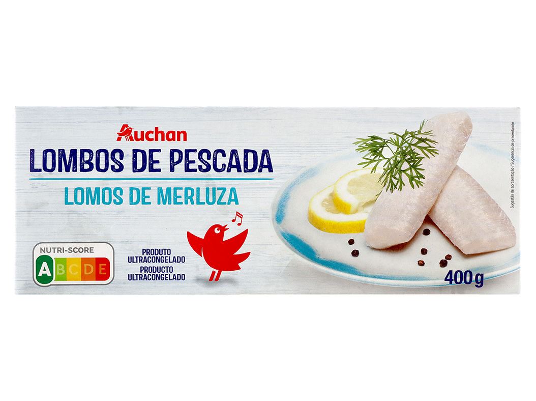 LOMBOS AUCHAN PESCADA 400G