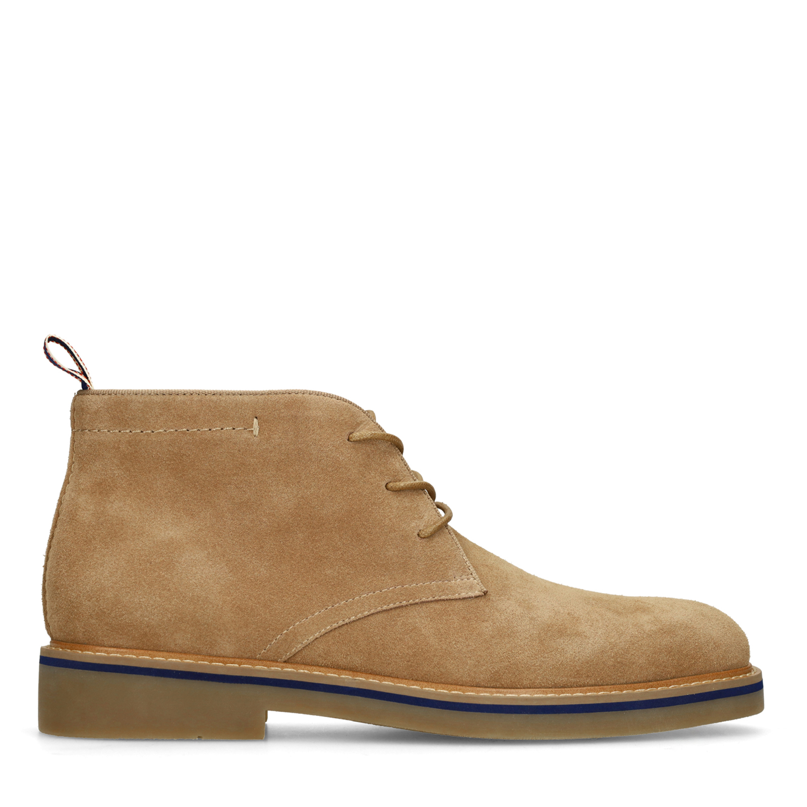 Taupe suède veterschoenen