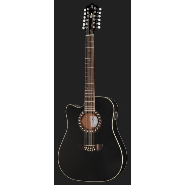 Harley Benton Custom Line CLD-10SCE-12BKS LH