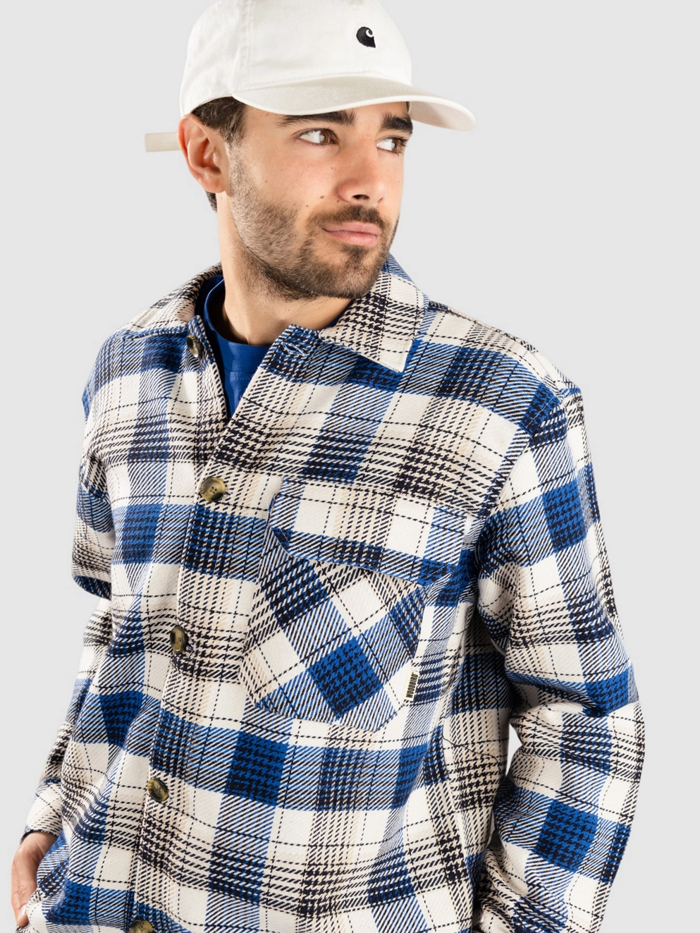 Woodbird Glixto Heck Shirt navy