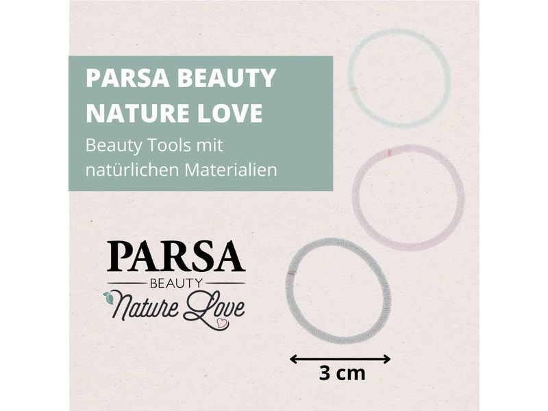 Parsa Beauty Haargummi Nature Love Mehrfarbig 15 Stück Sanfte, starke und vielseitige Haargummis