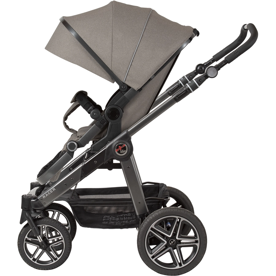 Hartan Kinderwagen Racer GTX Casual Collection classy dots (906) Gestellfarbe platin