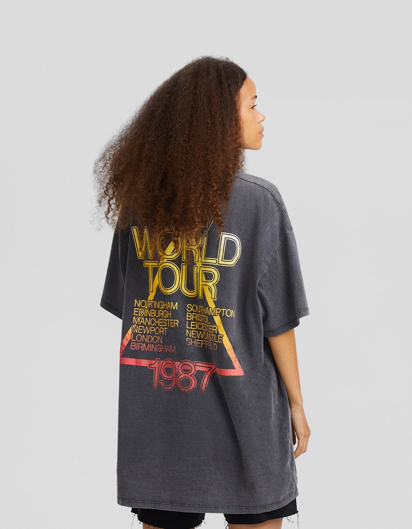 Camiseta de manga curta com estampa do Def Leppard