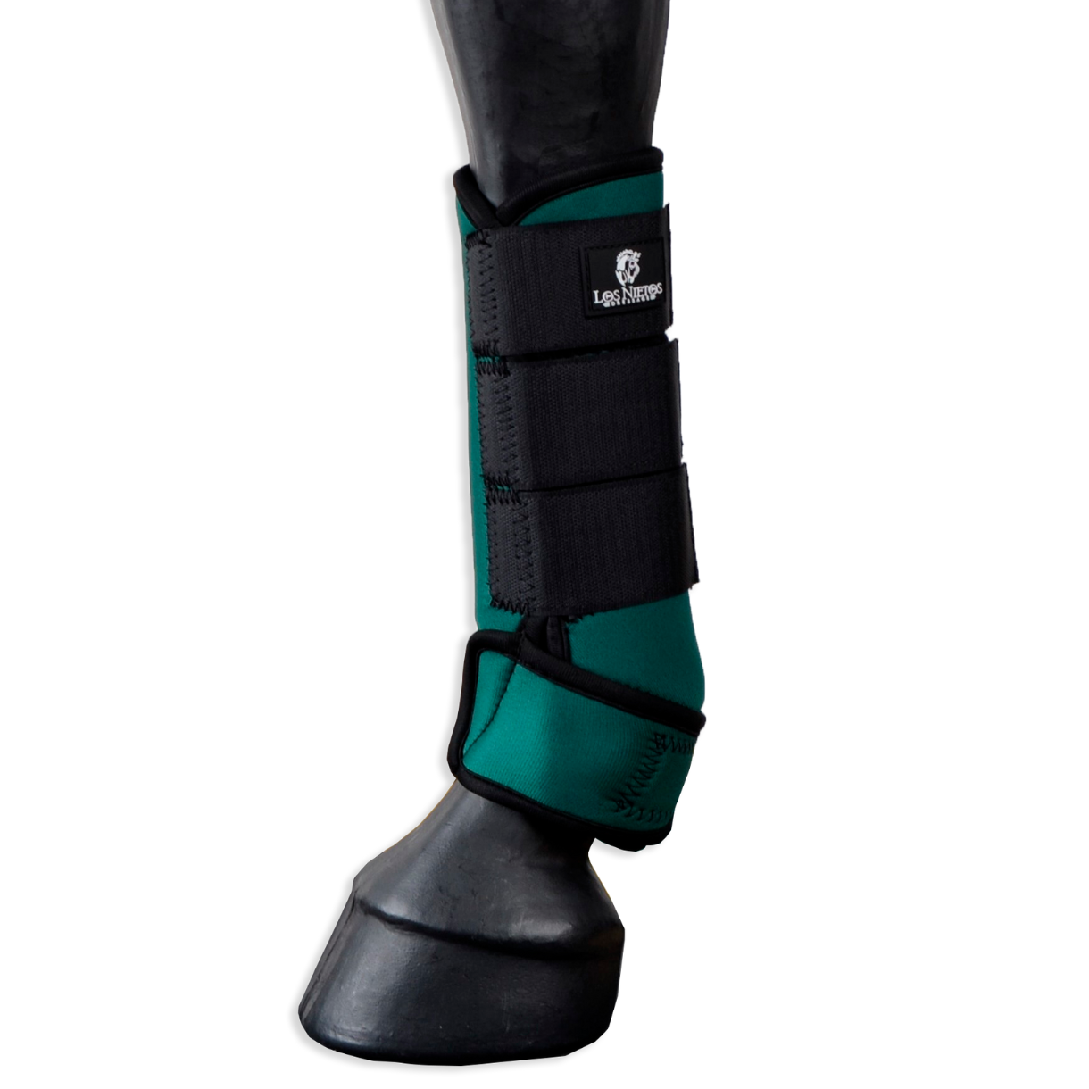 Protetor Softopren, conjunto de um par | Verde | Equipamento para Cavalos | Selaria Los Nietos | Tradição Artesanal