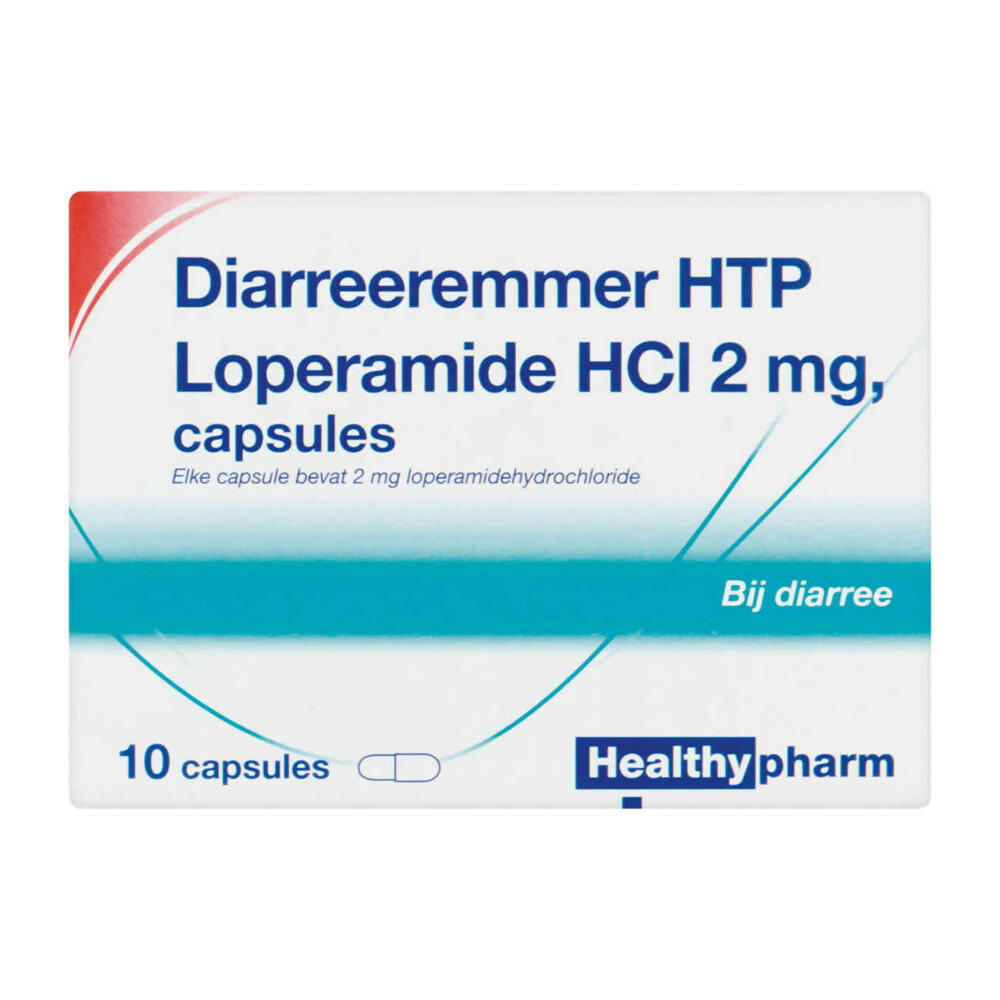 Healthypharm Diarreeremmer HTP Loperamide HCl 2 mg10 capsules