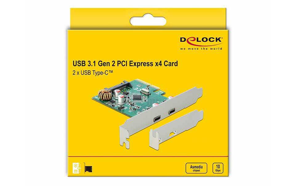 PCI-Express-Karte 90397 USB 3.1 Gen2 - 2x Type-CPCIe-Schnittstellenkarte