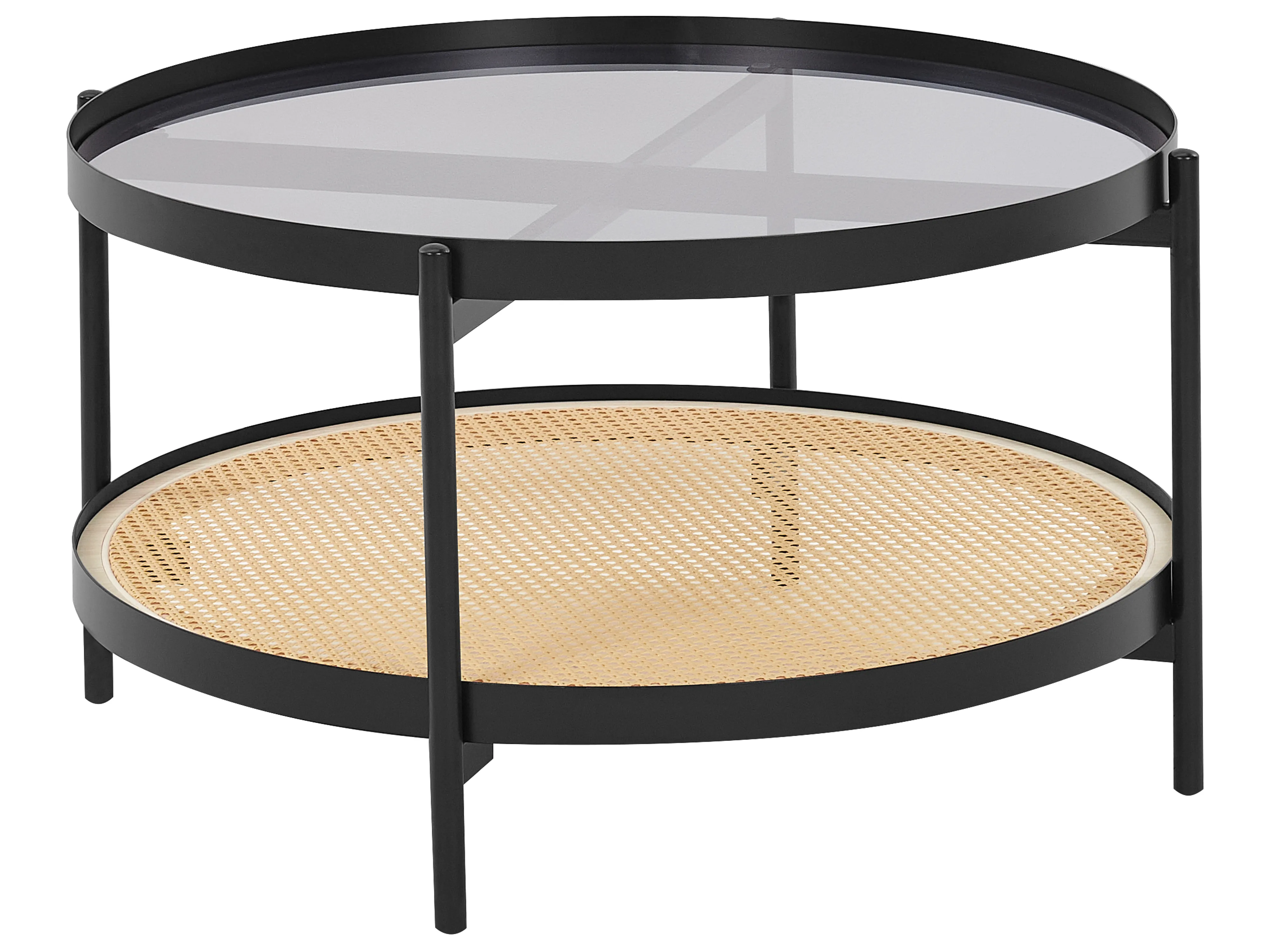 Salontafel RENO Veiligheidsglas Zwart