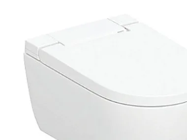 Geberit AquaClean Alba douchetoilet væghængt: WC-skål: hvid / KeraTect, Designafdækning: hvid