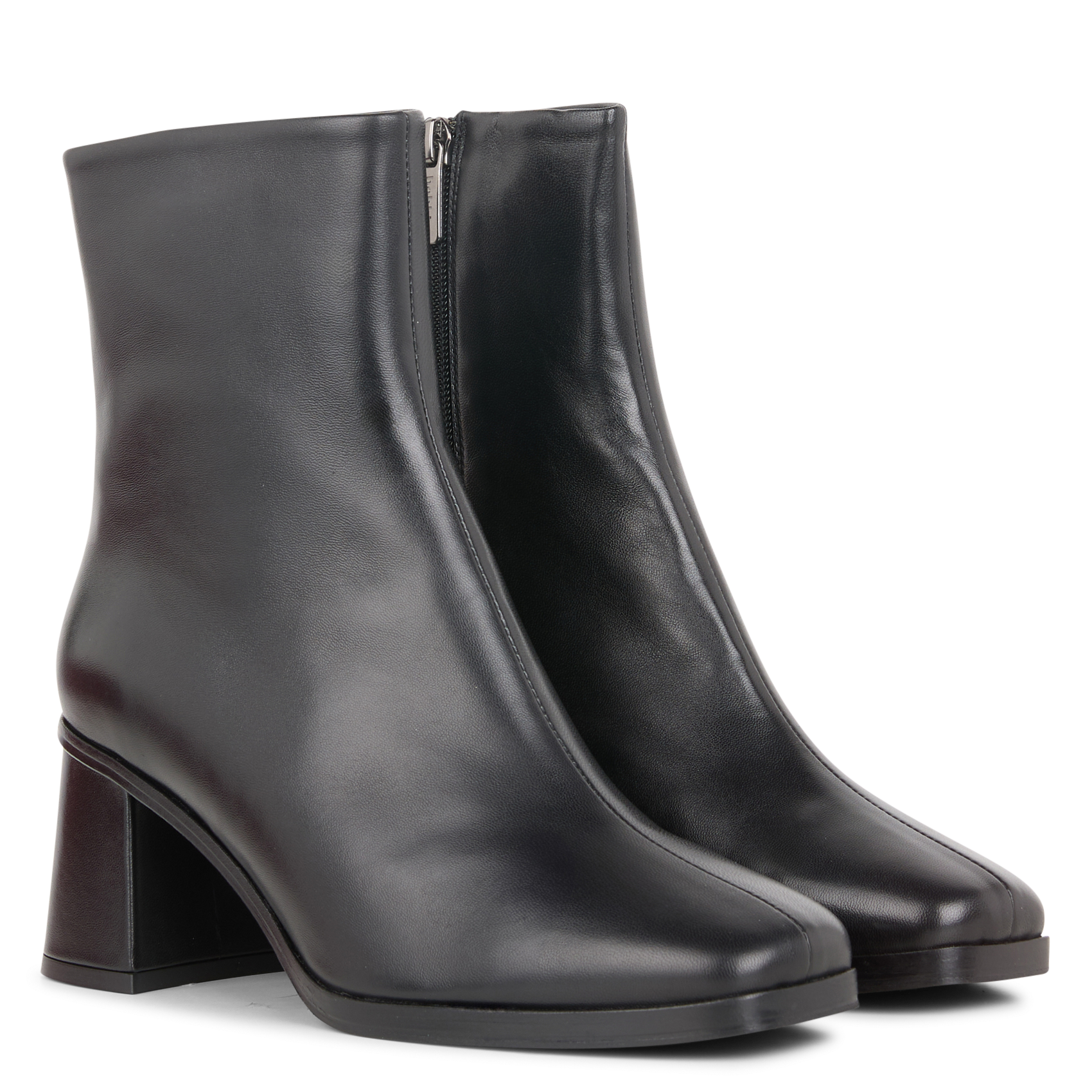 SCARLETT - Bottines à talons en cuir | Noir