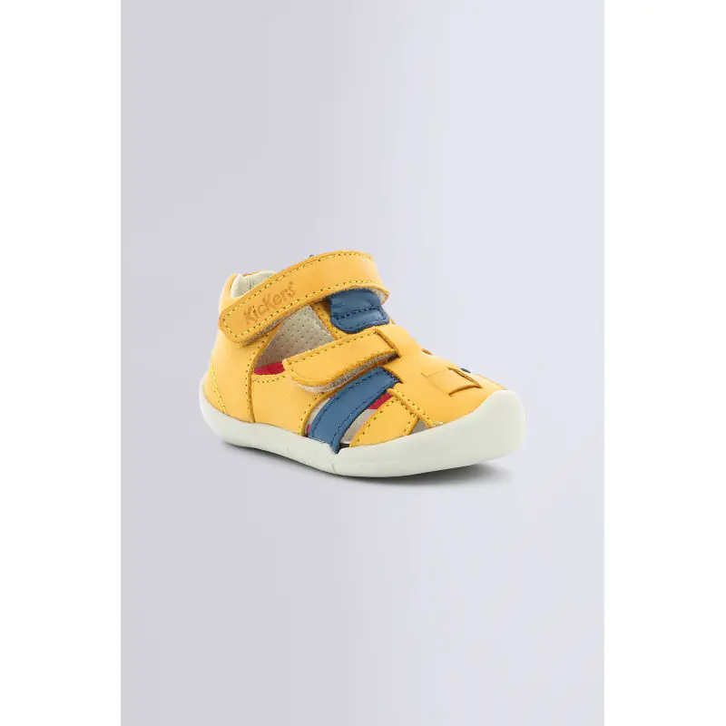 WASABOU JAUNE BLEU SANDALES Cuir Garçon
