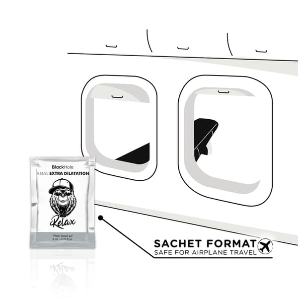 Black Hole - vannbasert gel ekstra dilatasjon 6 ml enkeltdose