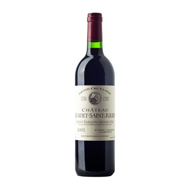 Château GUADET SAINT JULIEN 2004 - Saint-Émilion Grand Cru - Grand Cru Classé - par Caisse bois de 12 bouteilles 75 cl