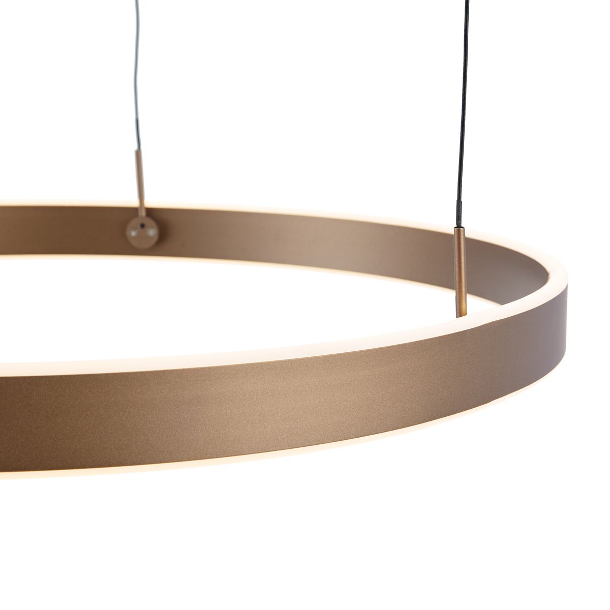 Design hanglamp donker brons 3-staps dimbaar easylift - Titmus
